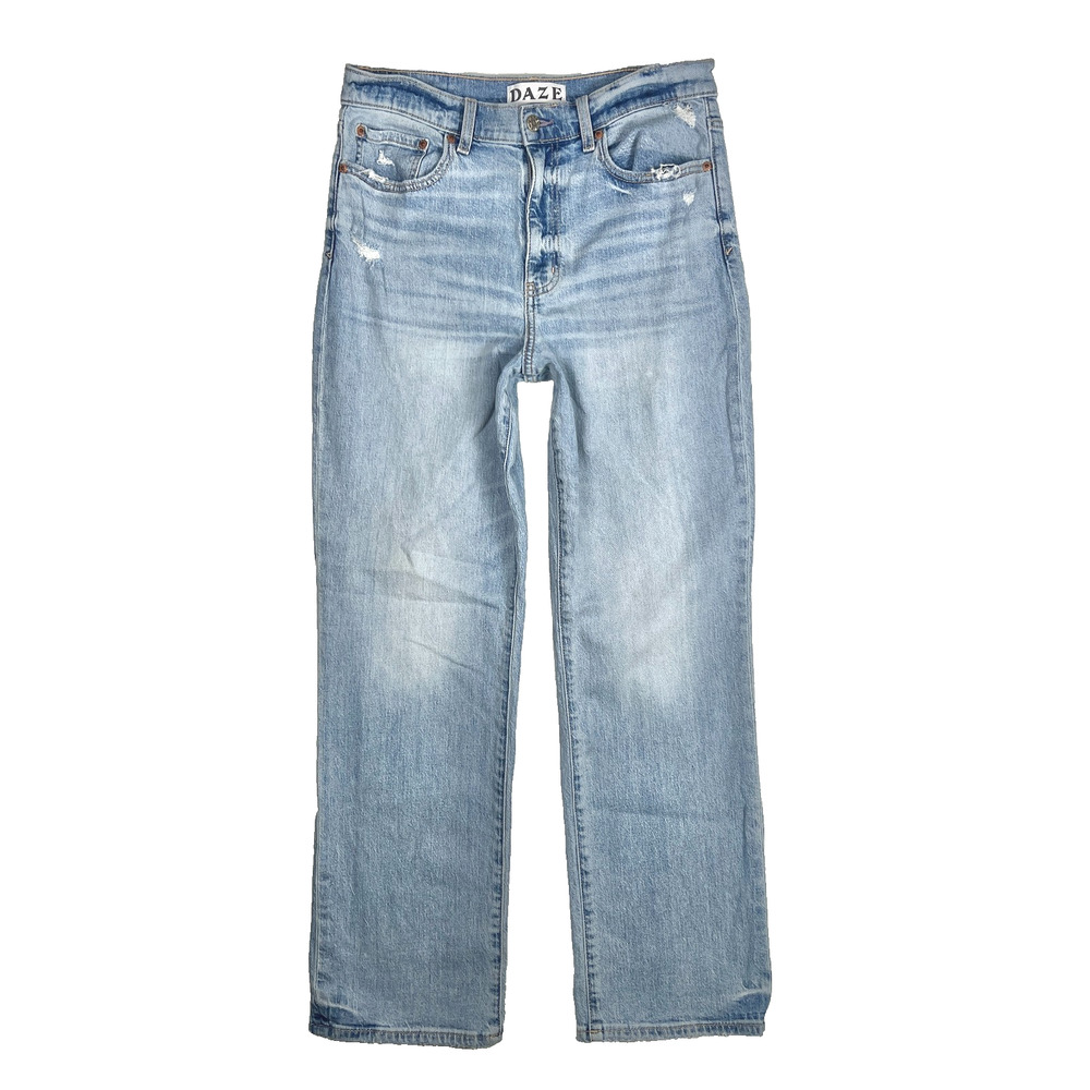 DAZE Tough Love Jeans 30 High Rise Straight Leg 90s Y2K Retro High Waisted Denim